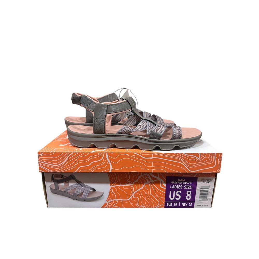 Jsport Women's Kaia Strap Sandal Charcoal Rose Size 8 - Picture 2 of 6